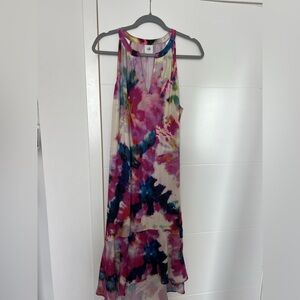 CAbi Celebration Dress Style #5971 Tie Dye Pink Blue Size L (Size 12/14)